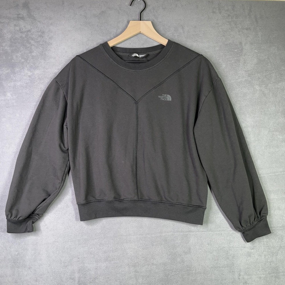 The North Face Renewed Crewneck Sweatshirt Women's Small‎ Black